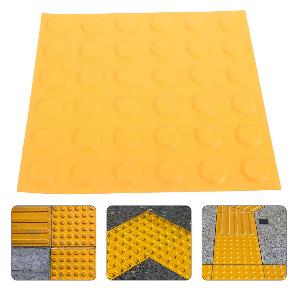 

Blind Brick Tactile Paving Yellow Strip Tiles 40x40 Slip Resistant Warning Path Indoor Outdoor Safety Ground Guide
