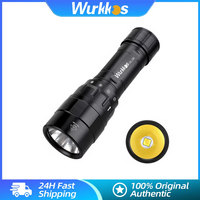 Wurkkos DL10R 21700 Scuba Diving Torch 4500LM Rechargeable XHP70.2 LED Lamp Underwater Lantern IPX8 Fishing Light Rotary Switch