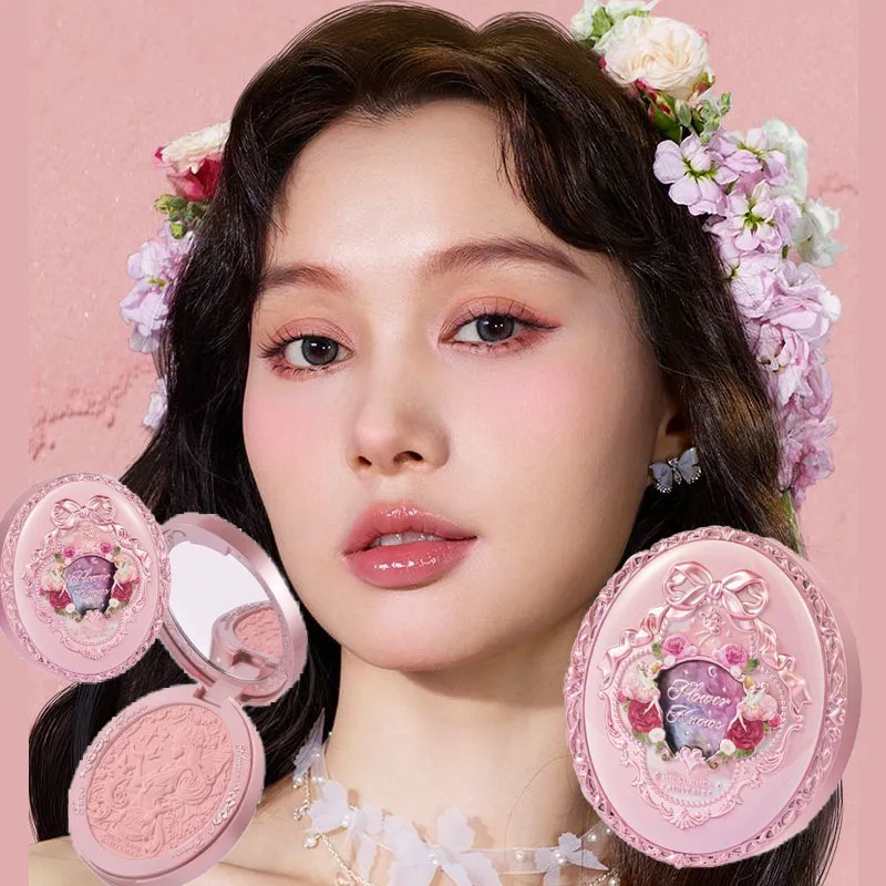 

Hot Embossed Blush All Series Matte Face Makeup Swan Ballet Strawberry Rococo Little Angel Moonlight Mermaid Series Cosmetics