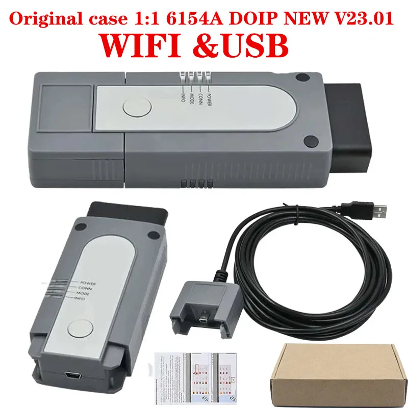 Original shell 1:1 6154A DOIP Diagnositc Tool with Latest V23.01 WIFI&USB 6154A UDS CAN FD Cover All Model Function as original