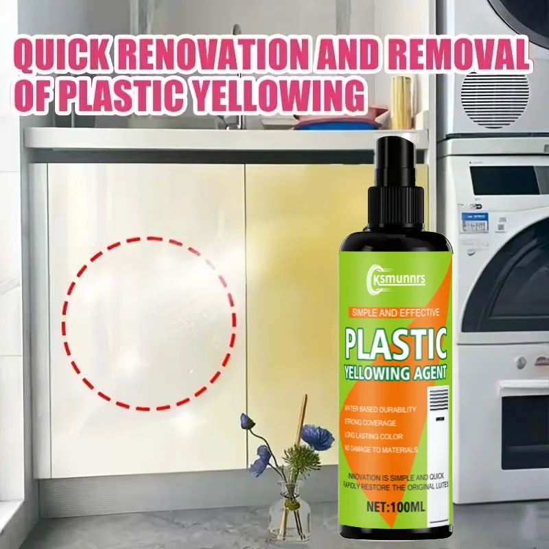 100ml Air Conditioner Plastic Yellowing Remover - Non-Damaging Formula, Restores Faded and Discolored Air Conditioning Units, Re