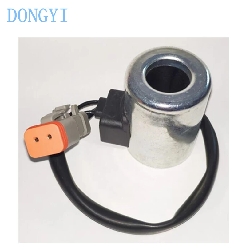 حفارة XE60/80/135/150/200/215/230 الطيار الملف اللولبي صمام لفائف 12 فولت 24 فولت #2