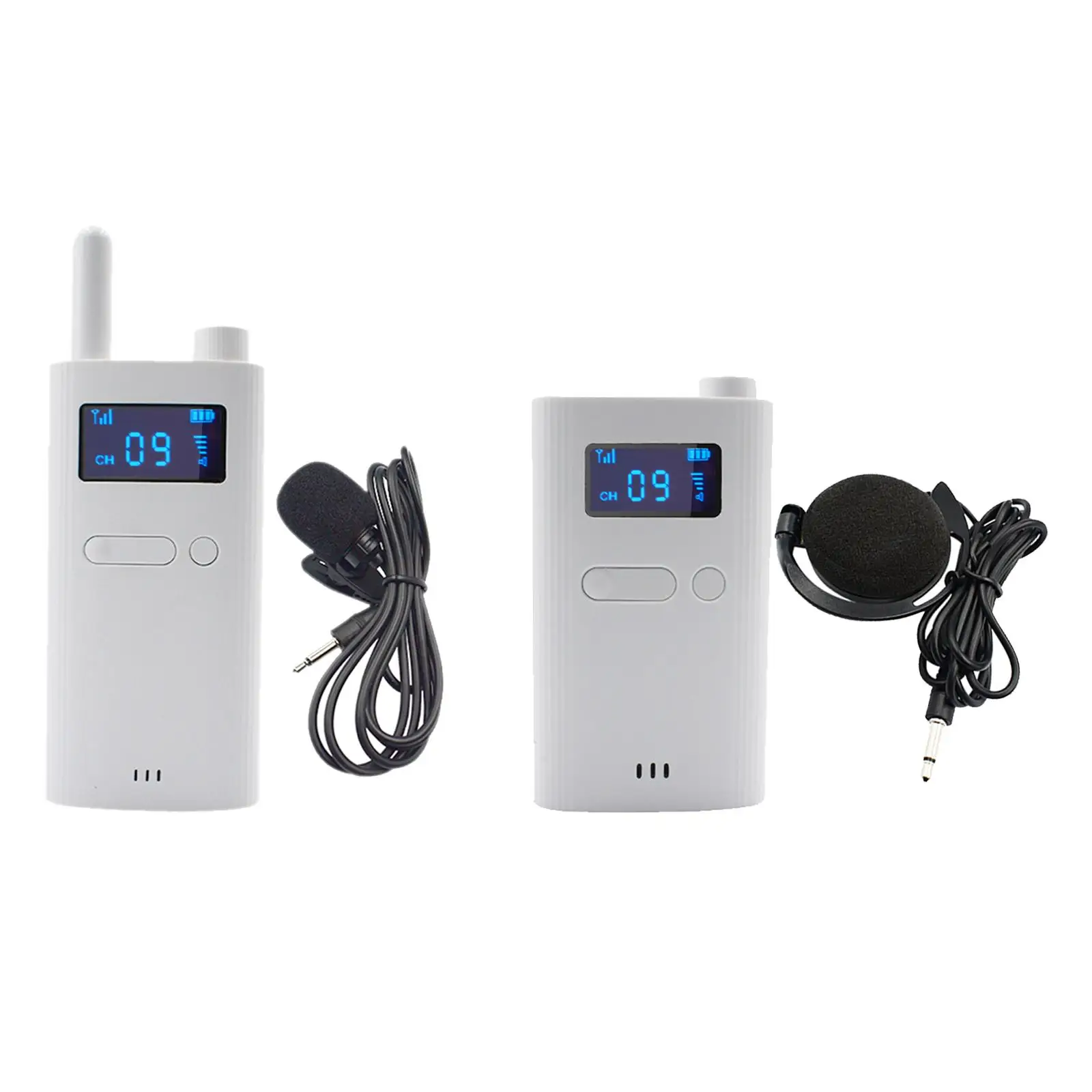 Wireless Tour Guide System Direct Replaces 2.4G 35 Channels Easy to Set up Accessories for Tour Church School Guide Conference