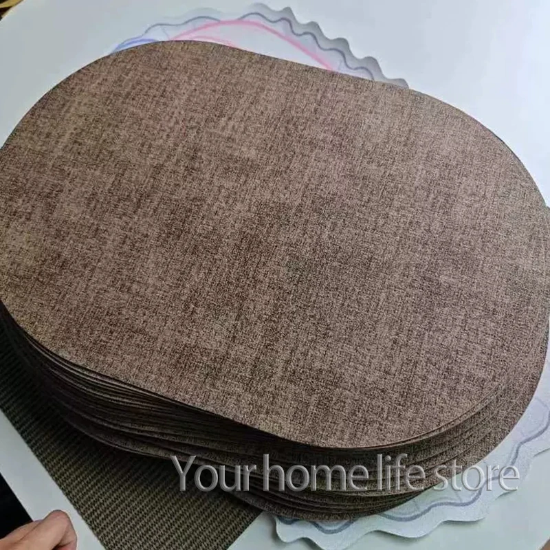 Round Placemats Set of 4 with 4 coasters  for Dining Table Heat-Resistant Non-Slip Washable Waterproof Coffee Mats,Place Mats