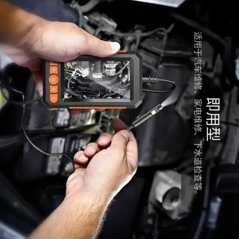 Equipped with a 4.3-inch dual camera display, borescope, industrial auto repair pipeline camera
