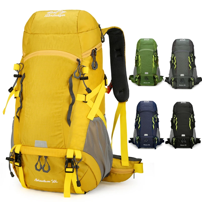 

Multifunctional men's backpack Large-capacity outdoor camping backpack Hiking, Mountaineering, Trekking, Fishing, Training Bag