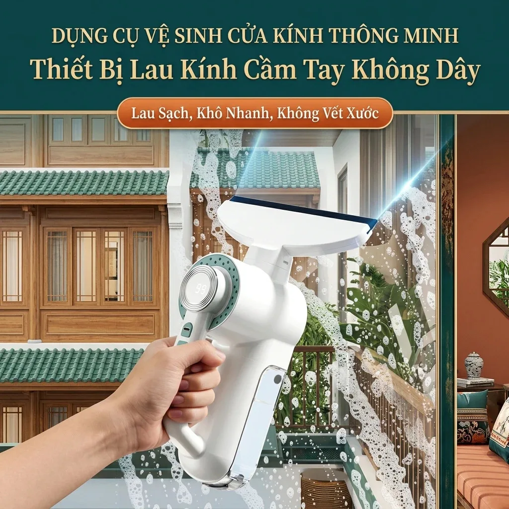 Mini Handheld Wireless Window Cleaner Rechargeable Household Multi-function Glass Cleaner Spray window cleaner