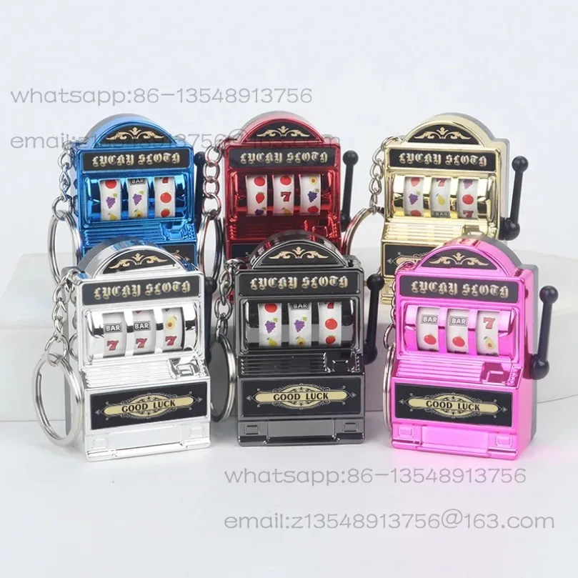 Mini fruit machine keychain pendant factory direct sales