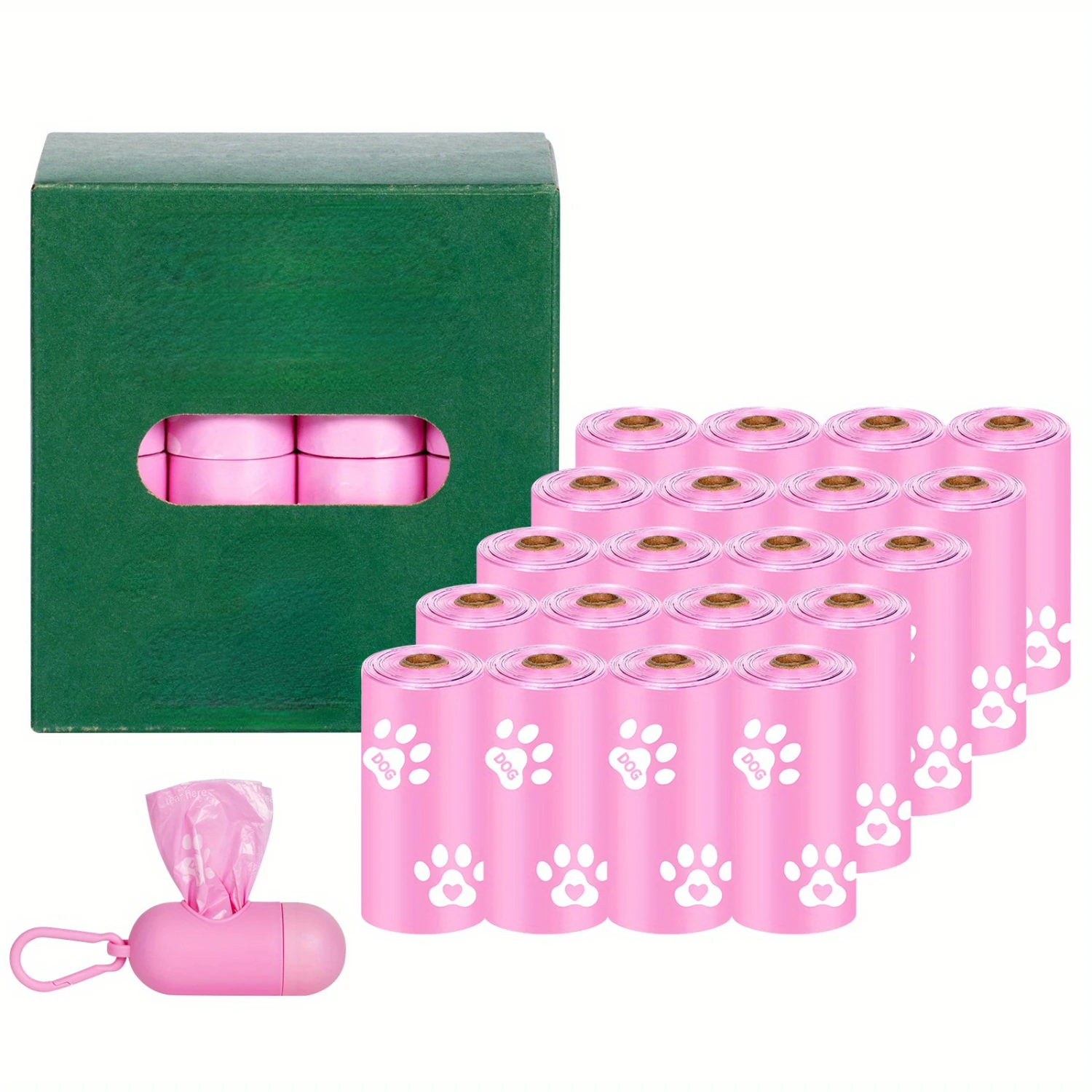 18roll, Total 270pcs, Doggie Poop Bags, Disposable Dog Poop Bags, Cat Fecal Bag, Pet Waste Bag For Dogs & Cats, Leak Proof Pet P