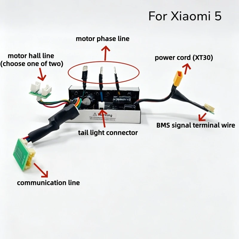 Universal Controller Kit for Xiaomi Mi5/Pro/Max E-Scooter, 1200W 24-63V with Dashboard & Turn Signal Module, Unlock Speed 55km/h