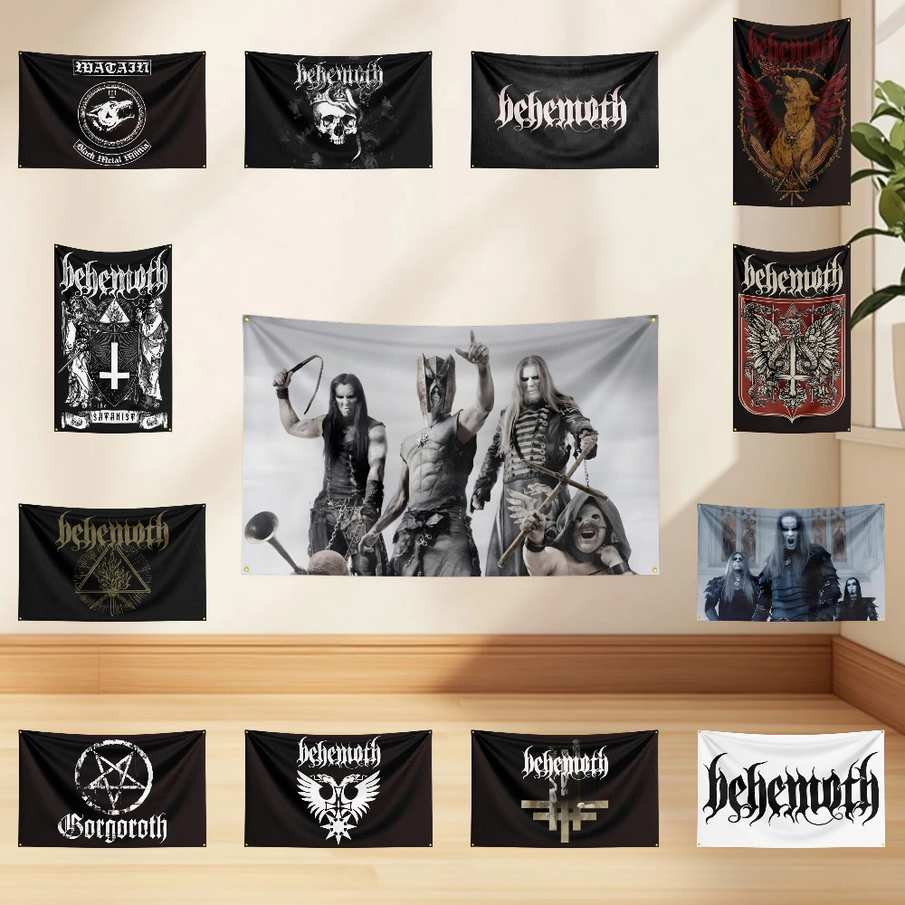 

3x5ft B-Be-h-emoth Flag Professional Flag Polyester Digital Printing Flagge Banner For Decoration Garage Room Home