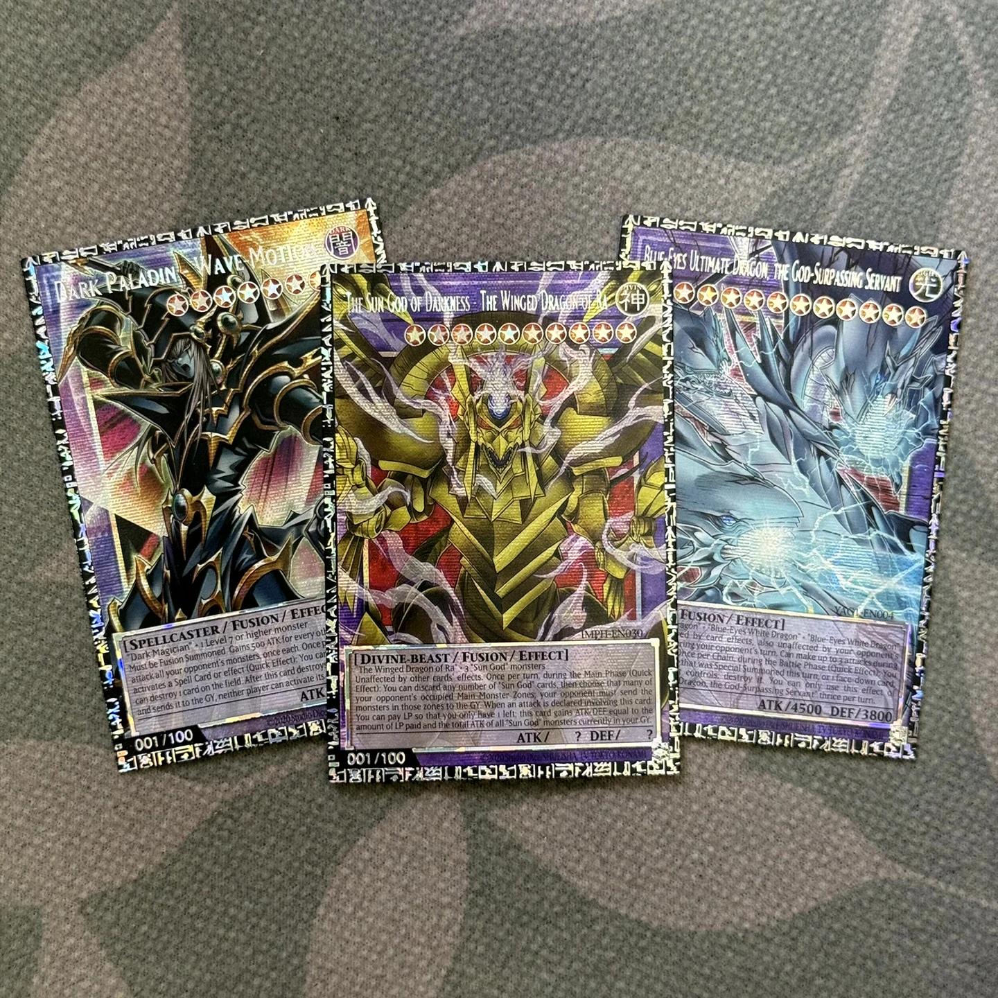 Orica YUGIOH Collection DIY Proxy Cards -the Sun God of Darkness Winged Dragon of Ra Blue Eyes Ultimate Dragon DIY Proxy Card Co