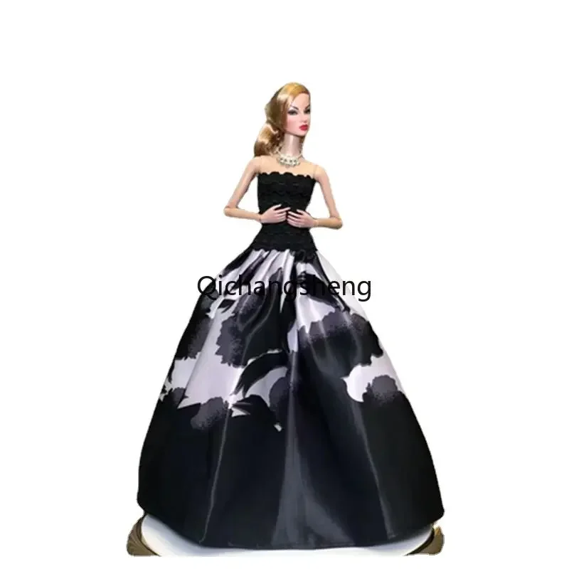 1/6 Doll Clothes White Black Bride Dress For Barbie Clothing For Barbie Clothes 11.5