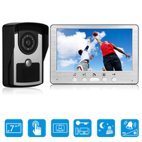 SYSD Video door phone 7 inch doorbell camera wired video intercom doorbell Home Security system