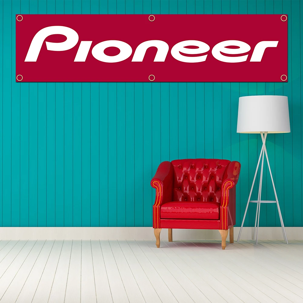 45x180cm Pioneer DJ Pro Music Banner Flag Polyester Printed Garage Wall Art Outdoor Decorations Tapestry