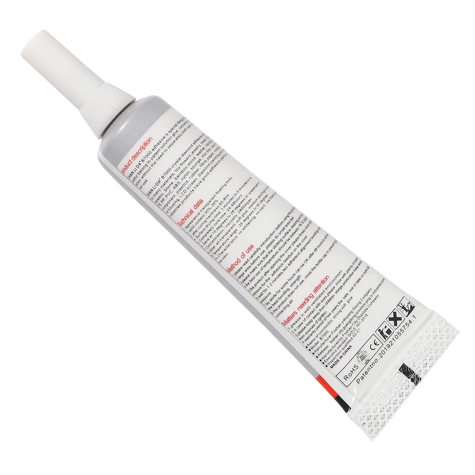 Colle transparente B-7000 pour l'artisanat en strass, bijoux et perles, colle haute viscosité pour vêtements, chaussures, téléphones portables en tissu