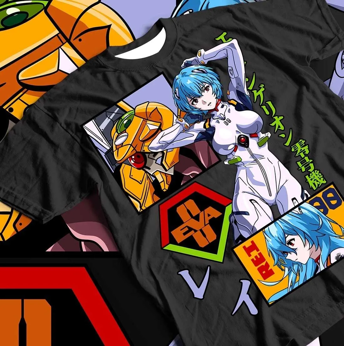 2026 Heiß begehrtes Sommer-Mode-T-Shirt: Neues Anime New Century Gospel Warrior Lingbo 3D-gedrucktes Hip-Hop-Street-Top