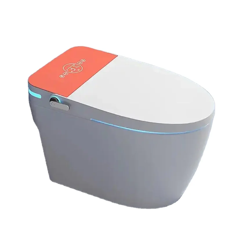 Stylish modern bathroom orange smart toilet bidet ceramic smart toilet
