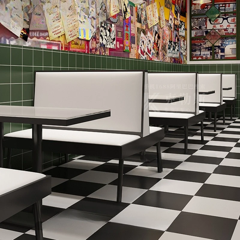 

Диван-кресло для чайной, кафе, ресторана в западном стиле, комплект стол и стулья для кафе, диван для чайной с молоком, десертной, кафе с гонконгским льдом