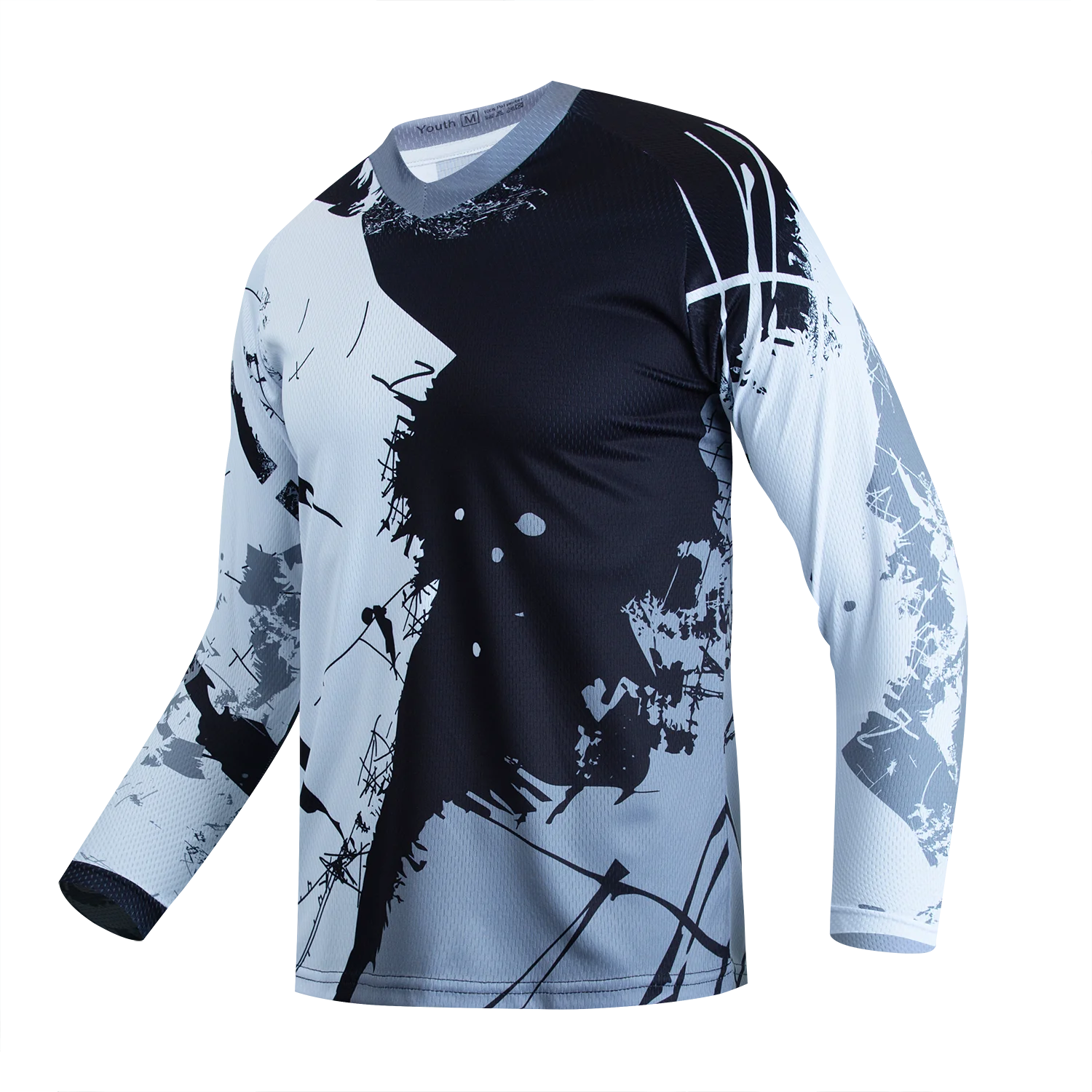 Roze Crossmotor Shirt Kinder Motocross Jersey Jeugd Off Road Motorshirt Meisjes DH mtb BMX Jersey Lange Mouw Wielertrui
