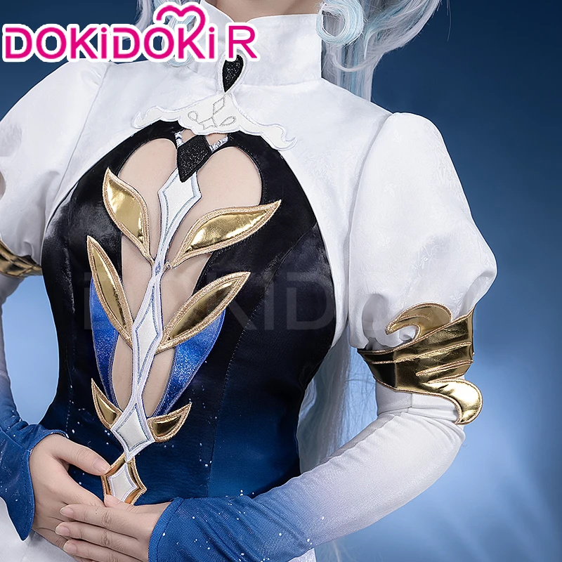 IN STOCK Focalors Cosplay Costume Game Genshin Impact【S-3XL】DokiDoki-R Fontaine Hydro God Archon Focalors Furina Plus Size