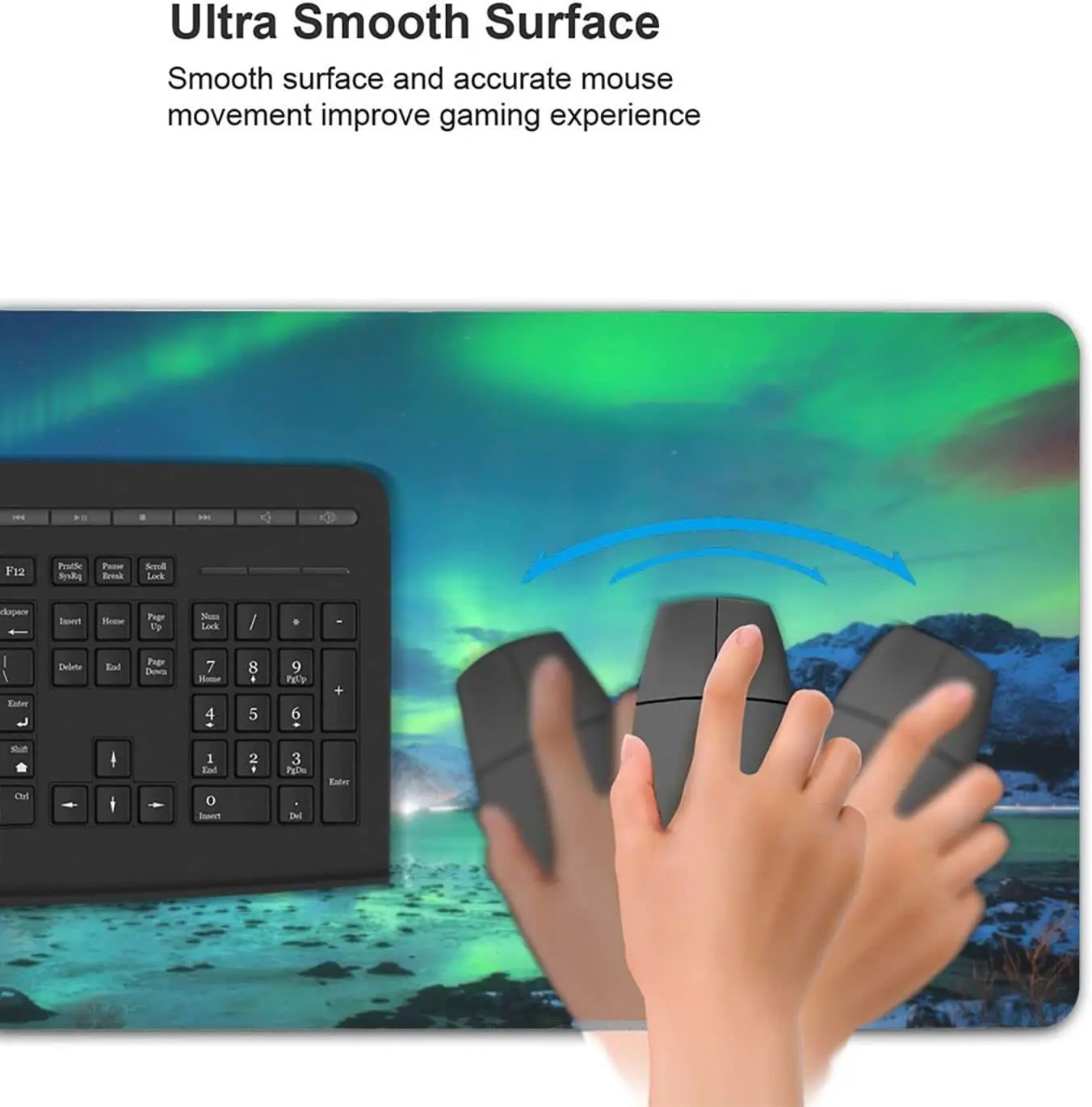 Montanhas Mouse Pad Longo Grande Gaming Mouse Pad com Bordas Costuradas Gamer Início Teclado Mat Desk Mat 35,4 × 15,7 polegadas