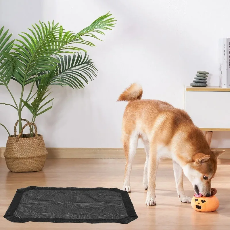 Erhöhtes Haustierbett mit Netzbezug, Ersatzmatratze, atmungsaktives Hängematten-Gewebe für erhöhte Hundebetten, für drinnen und draußen, zum Ausruhen – Detail 2