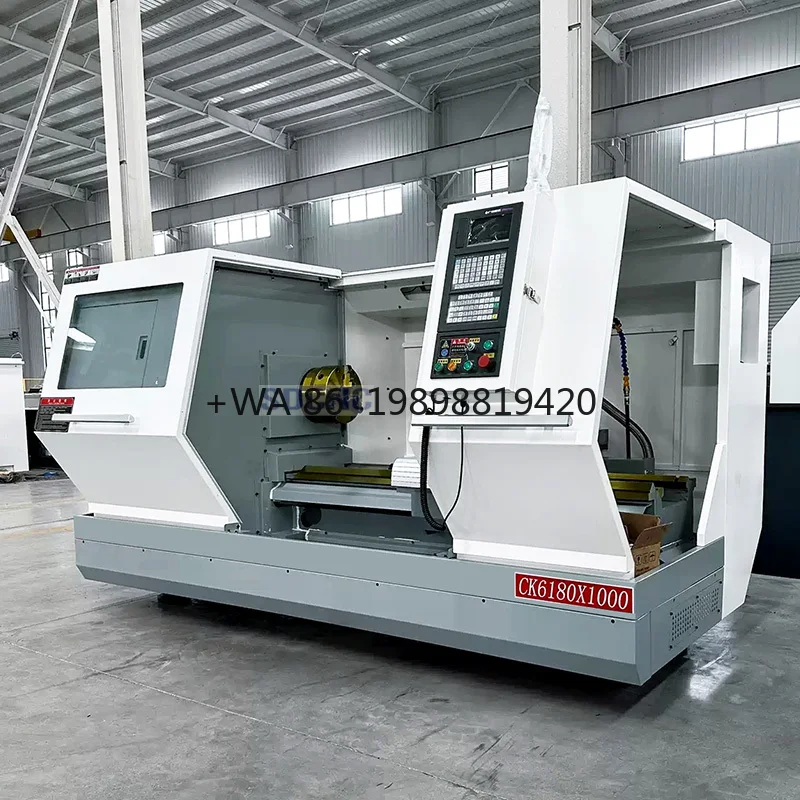 1000mm Chuck |  /  Control | for Metal Turning CK6180 Heavy Duty CNC Lathe Machine |