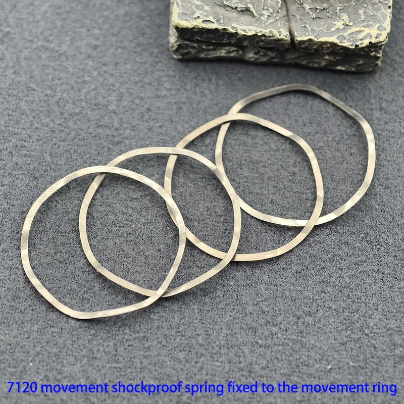 1/2/5PCS Metal 7120 Movement Shockproof Spring Fixed Machine Ring Fits 7120 Movement Repair Part
