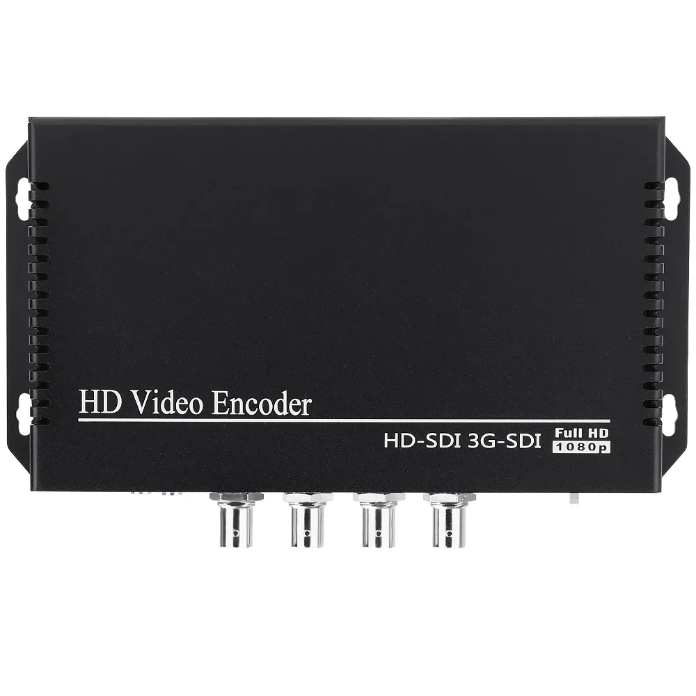 H.264 AVC 4 in 1 Trasmettitore codificatore video per trasmissione in streaming live SDI per Wowza Facebook YouTube RTMP SRT