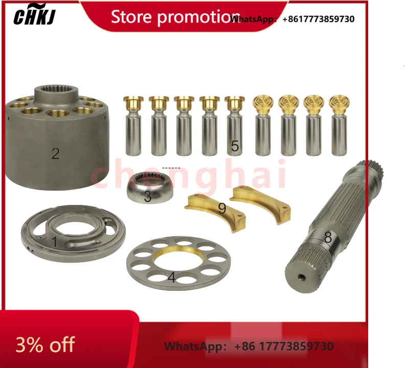 

CHKJ-2025NEWOriginal Quality A11V75 Hydraulic Pump Repair Kit Komatsu Construction Equipment Spare Parts