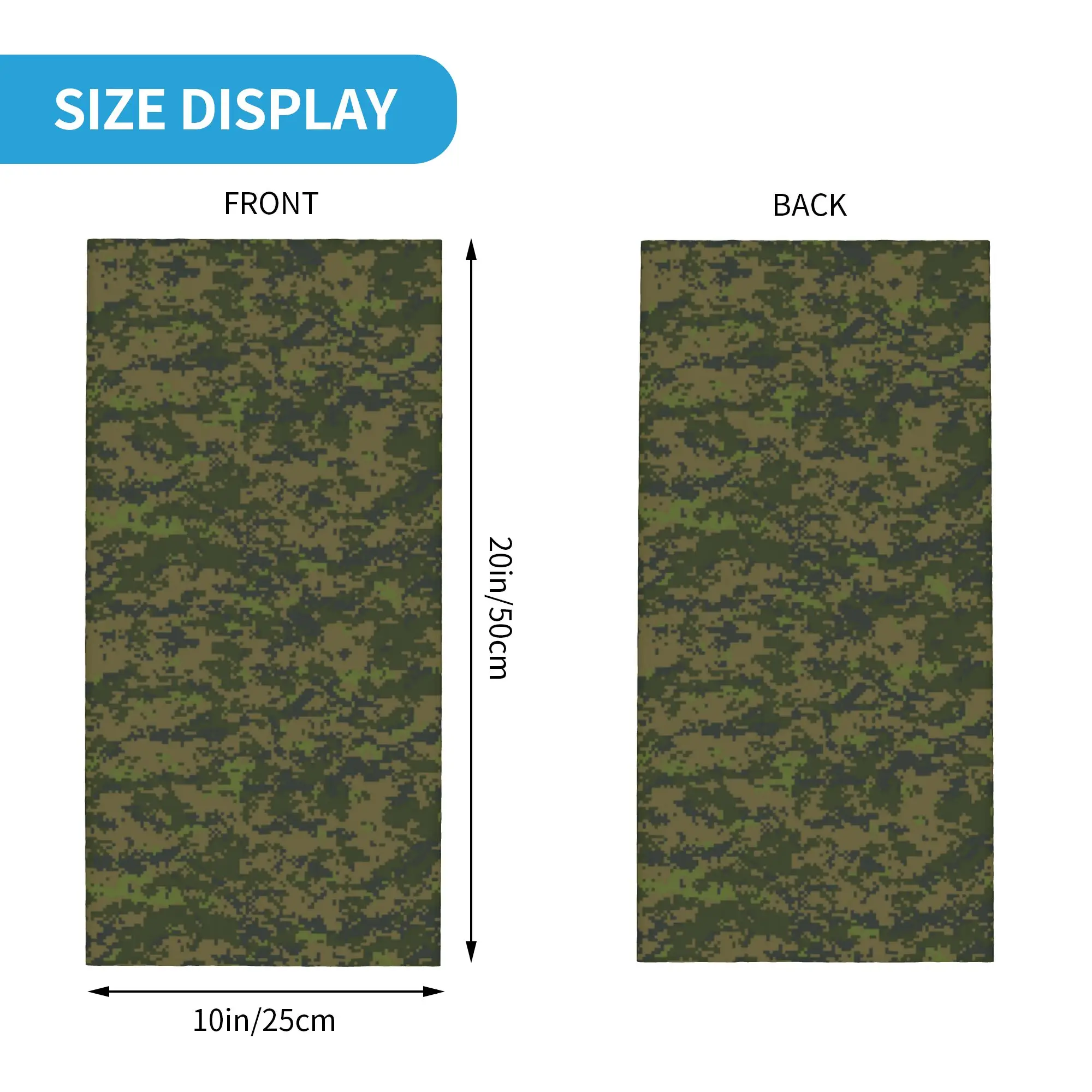 Camouflage Digital Camo Finnish Neck Gaiter Women Men Windproof Winter  Bandana Scarf for Cycling