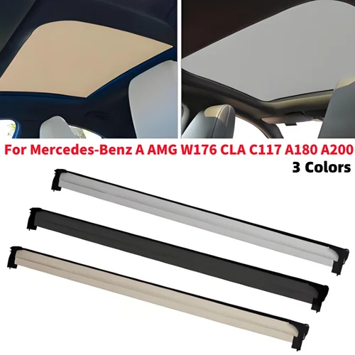 Cubierta de cortina de techo solar para coche, conjunto de parasol, visera de techo solar para mercedes-benz Clase A AMG CLA W176 C117 A180 A200