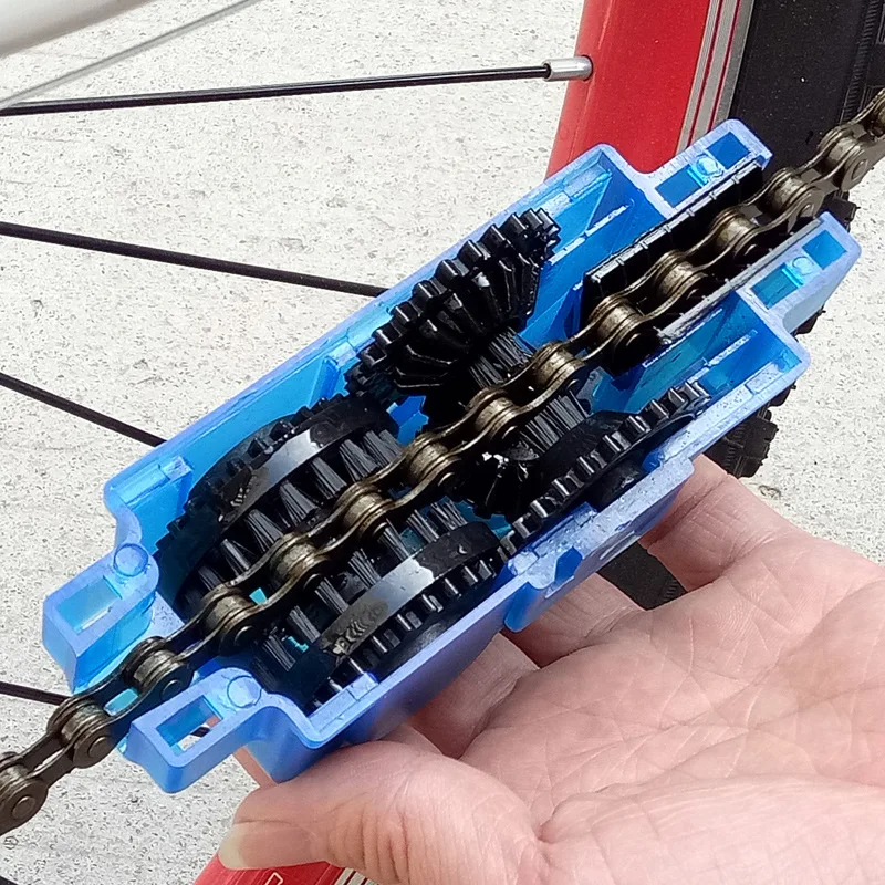 Przenośny środek do czyszczenia łańcucha rowerowego Szczotki rowerowe Narzędzie do szorowania Zestaw do czyszczenia kolarstwa górskiego Akcesoria zewnętrzne