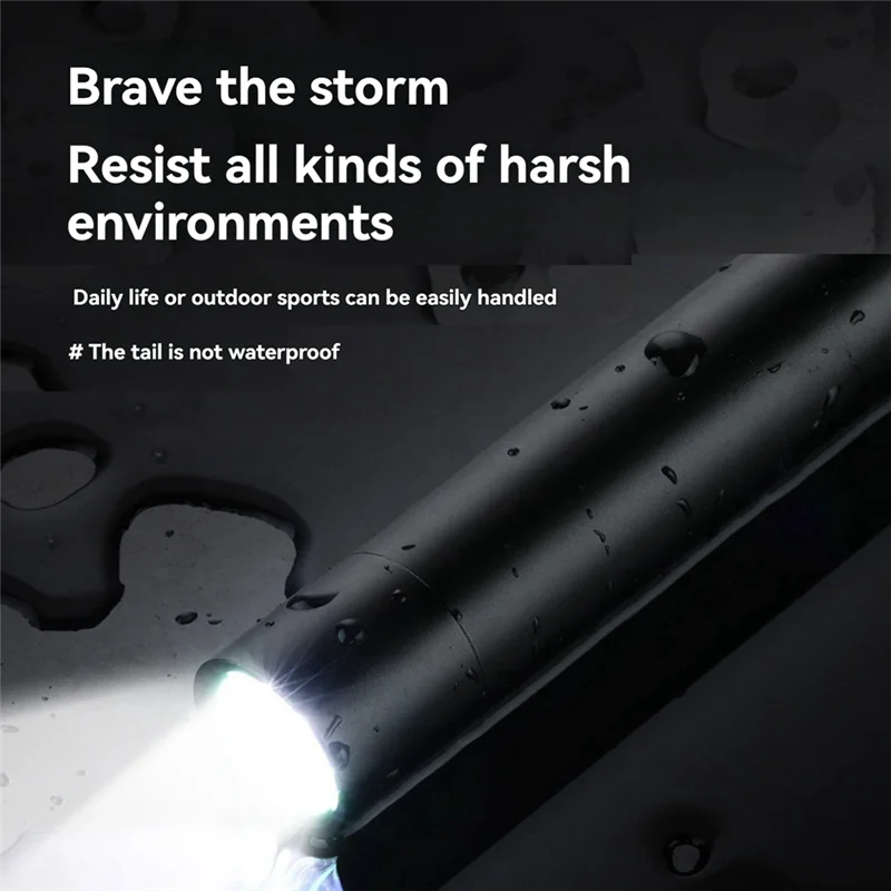 

B72A Telescopic Zoom Flashlight USB Rechargable Waterproof Powerful Flashlights Waterproof Powerful Flashlights Portable Torch L