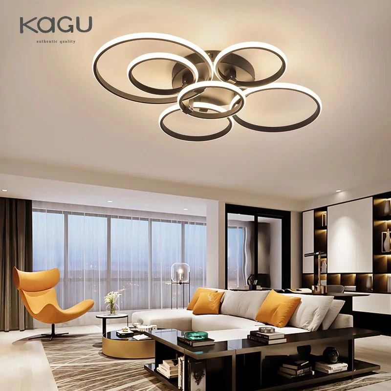 Modern LED Ceiling Chandelier Lighting For Living Study Room Bedroom Dimmable Home Gold Black Indoor Lighting decoration Lamps