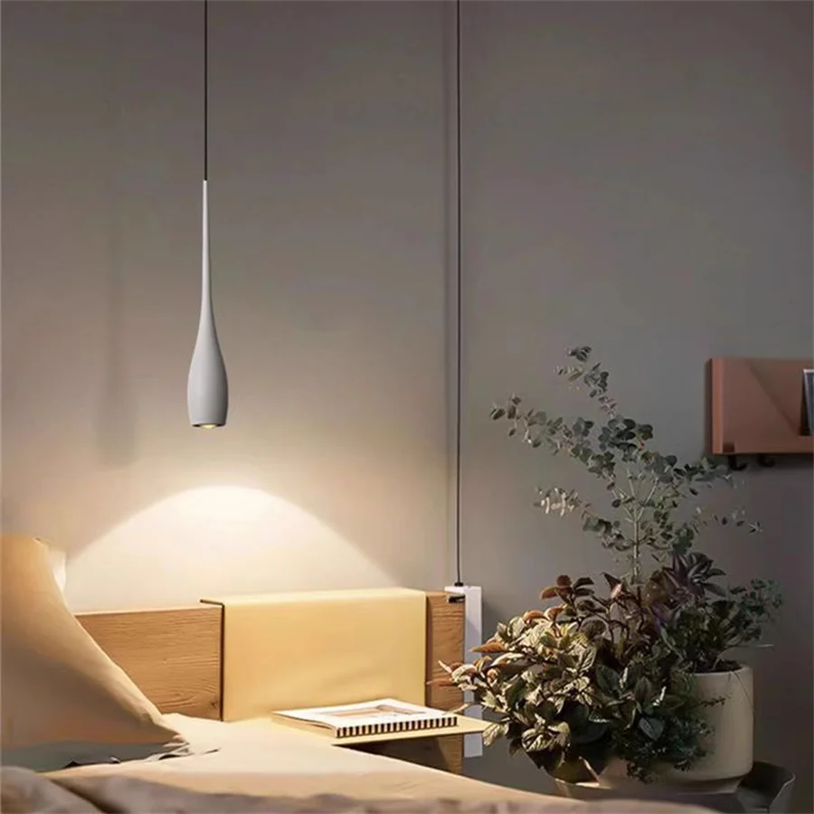 Lampe LED Suspendue en Forme de Goutte d'Eau, Luminaire Décoratif d'Nik, Idéal pour une Chambre à Coucher, une Salle à Manger, une Cuisine ou un Bar, 7W