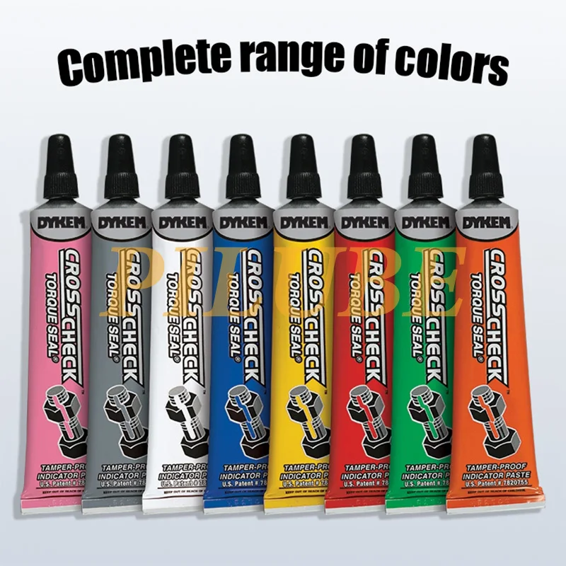 DYKEM Cross Check 83314 15 16 17 18 1OZ Torque Seal Tamper Proof Indicator Paste for Bolts Fasteners Assemblies Inspection Mark