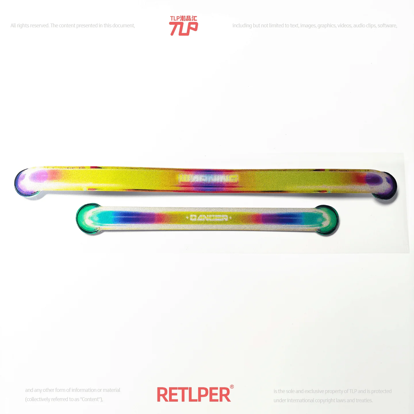 Retlper Reflective Stickers Mood Slices Simulate Neon Light Color Strips and Pipe Surface Printing Stickers