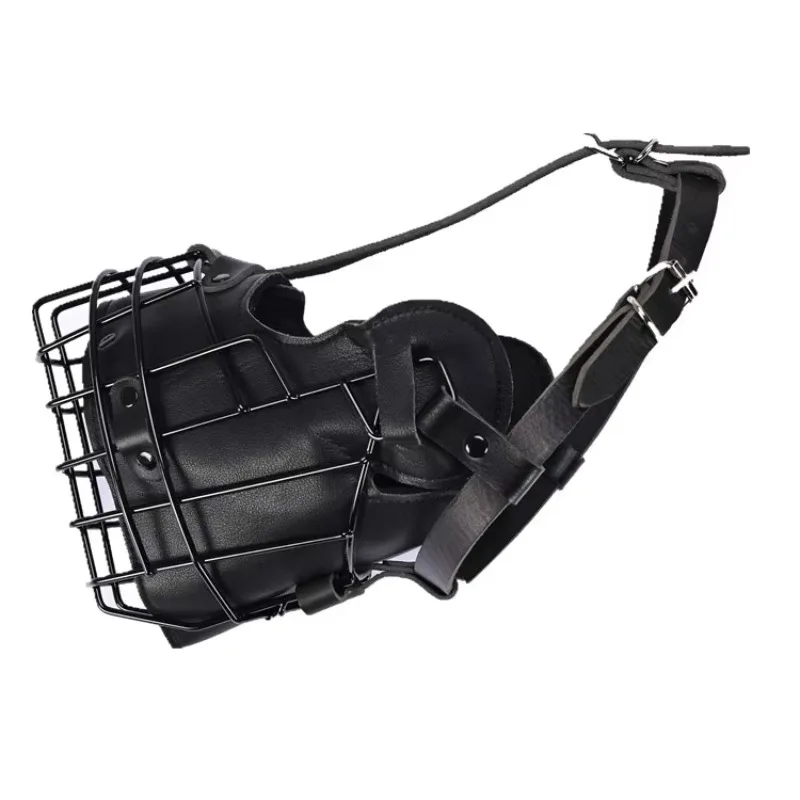 

Manufacturer Practical Training Dog Breathable Dog Mouth Muzzle Leather Stainless Steel
