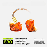 EPZ 530 5BA IEM In Ear Wired HIFI Earphone Monitor Headphone with 5Driver Sonion Balanced Armature 0.78 2 Pin Detachable Cable