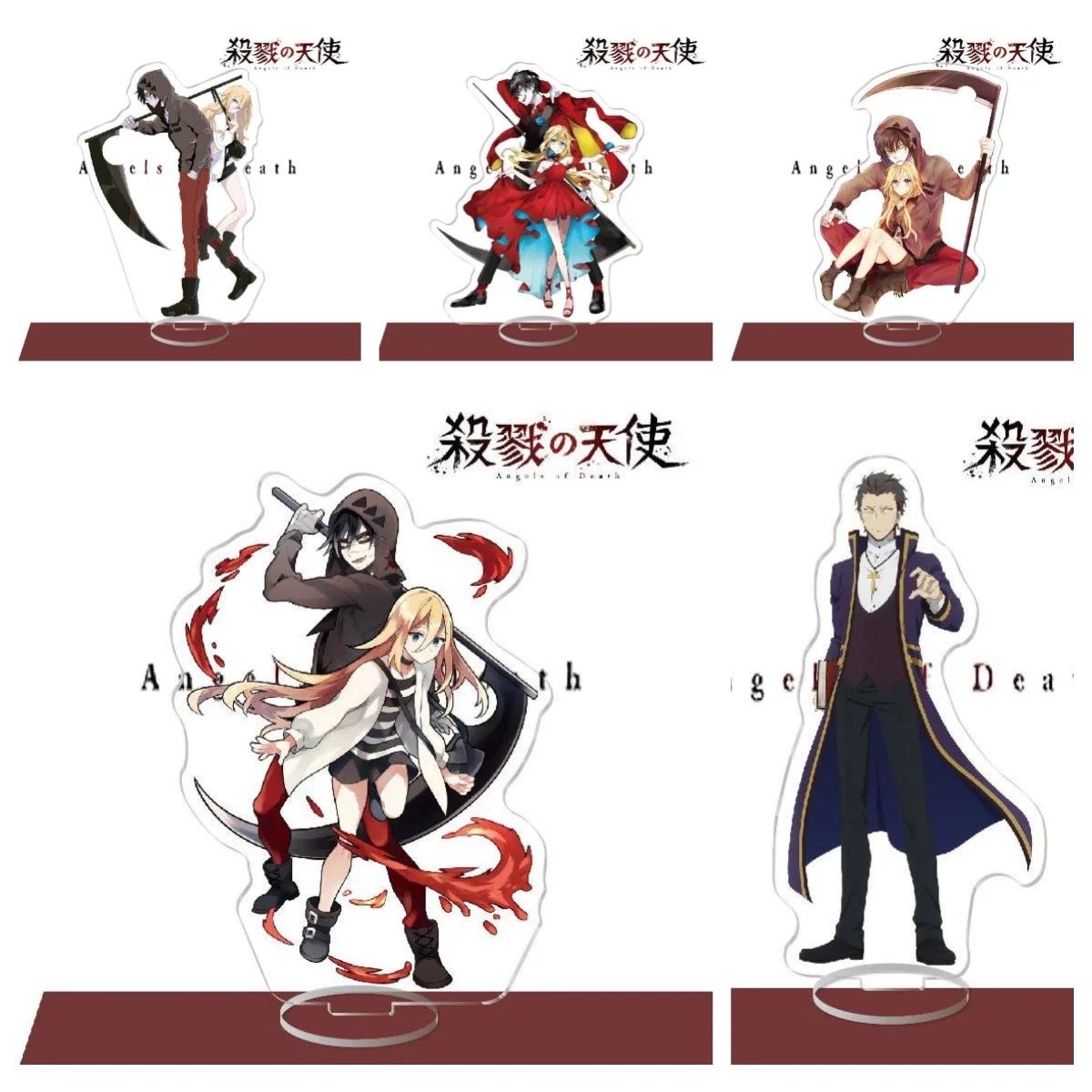 Anime Angels of Death Acrylic Stand Action Figure Desk Decor  Rachel Isaac Foster Stand Model Toy Gift - Image 2