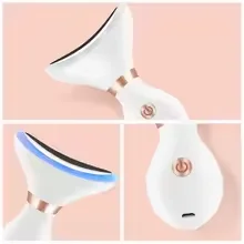 

Светодиодный массажер для лица с технологией EMS для подтяжки кожи, уменьшения двойного подбородка и вибрации автомобиля против старения