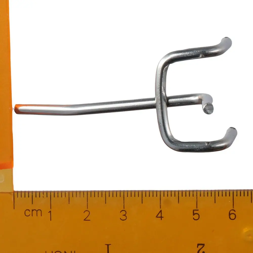 50pcs Perforated Goods Shelf Holder Panel Display Hooks Retail Shop Peg Pegboard Hooks Storage Racks