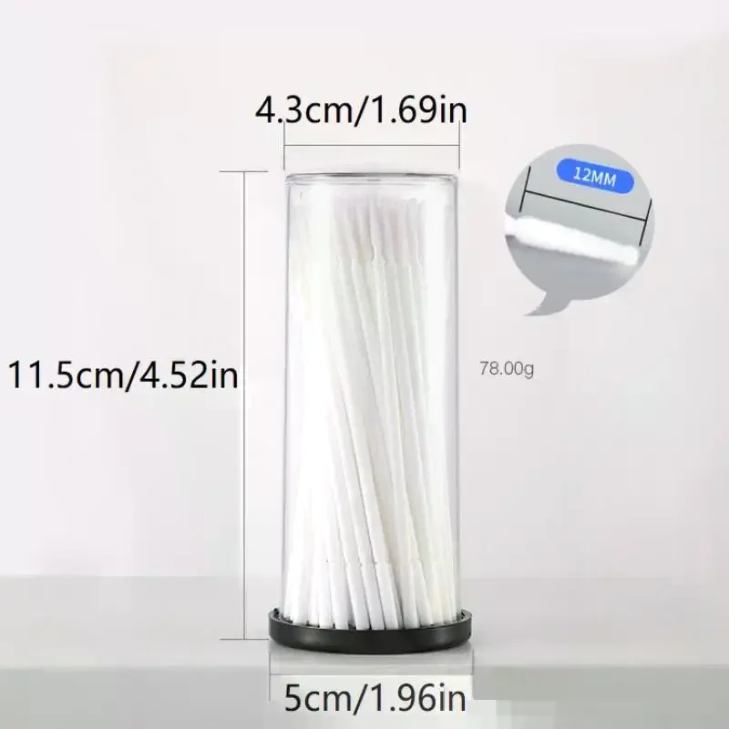100 Stuks Wegwerp Micro Borstel Applicator Microswabs Voor Wimperverlenging Verwijderen Gereedschap, Mini Wattenstaafje Borstels Voor Make-Up