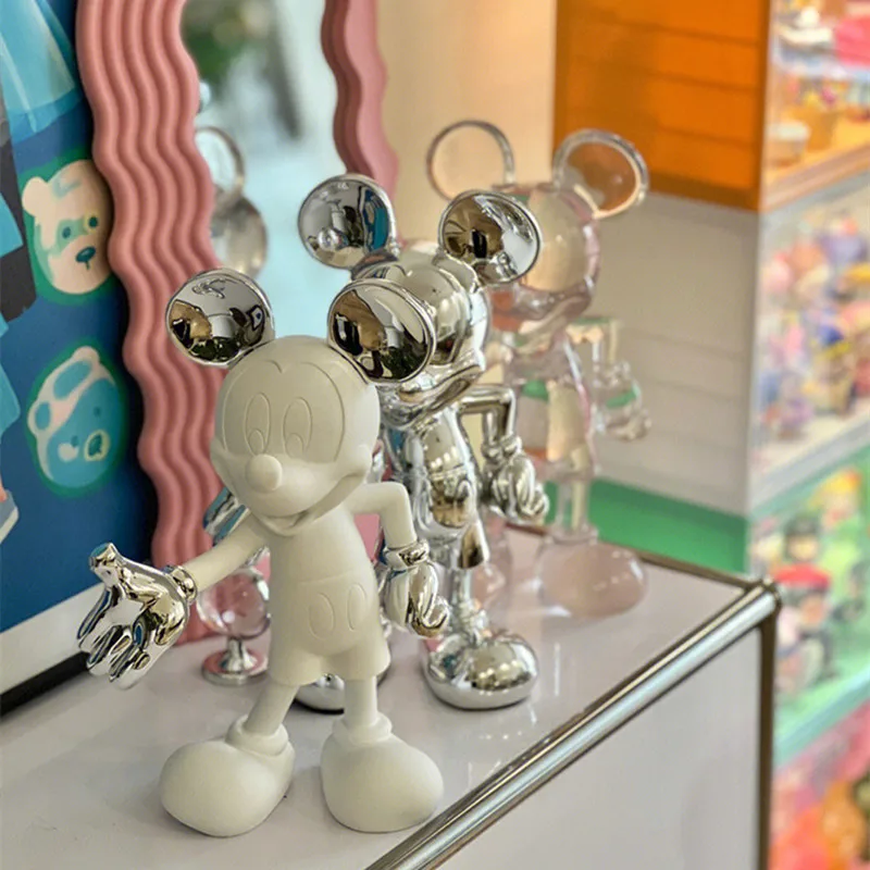 20-29 cm Disney Mickey Minnie Action Figure Eenvoudige Moderne Muis Hars Standbeeld Collectie Poppen Model Speelgoed Woonkamer Decoraties