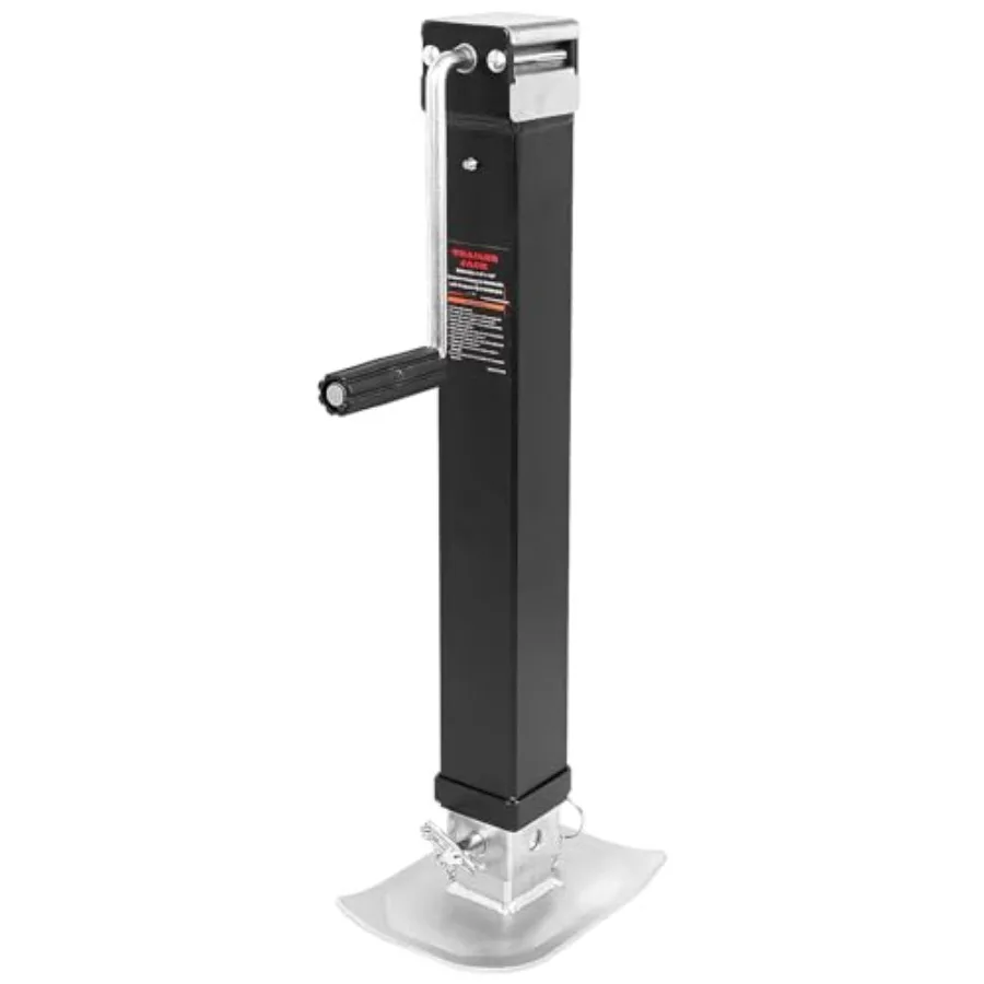 

Weld Square Trailer Jack - Heavy Duty Swivel RV Boat Weld On Square 15"+13" Drop Leg Ccity 7000 LBS
