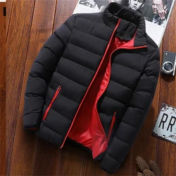 Winter men's padded jacket, medium and young size, light and thin short padded jacket, warm jacket S-5xl fashionable casual autu