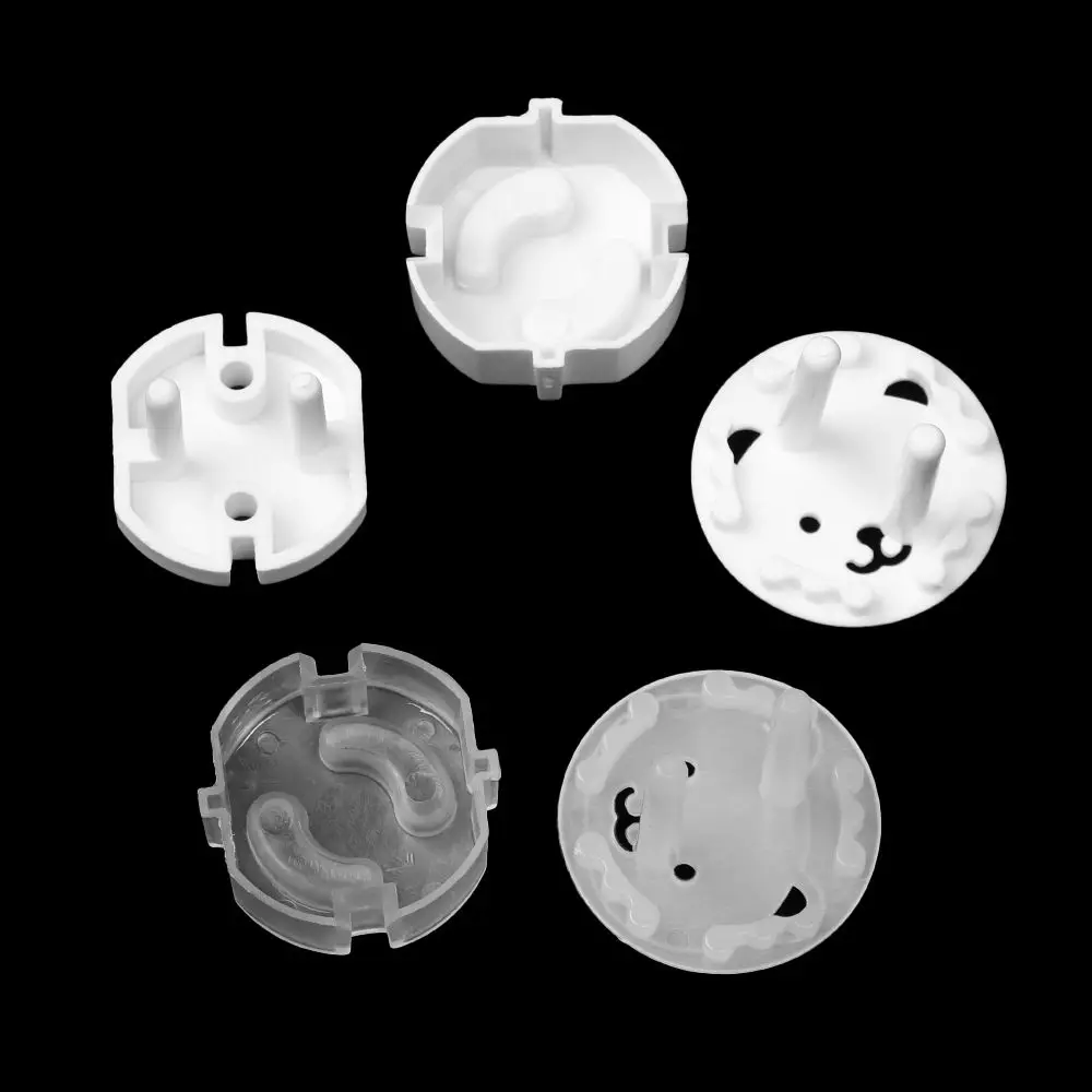 10Pcs Plastic Power Socket Plug Protector Cover Anti-Electric Outlet Guard European Standard Electric Protection Security Locks