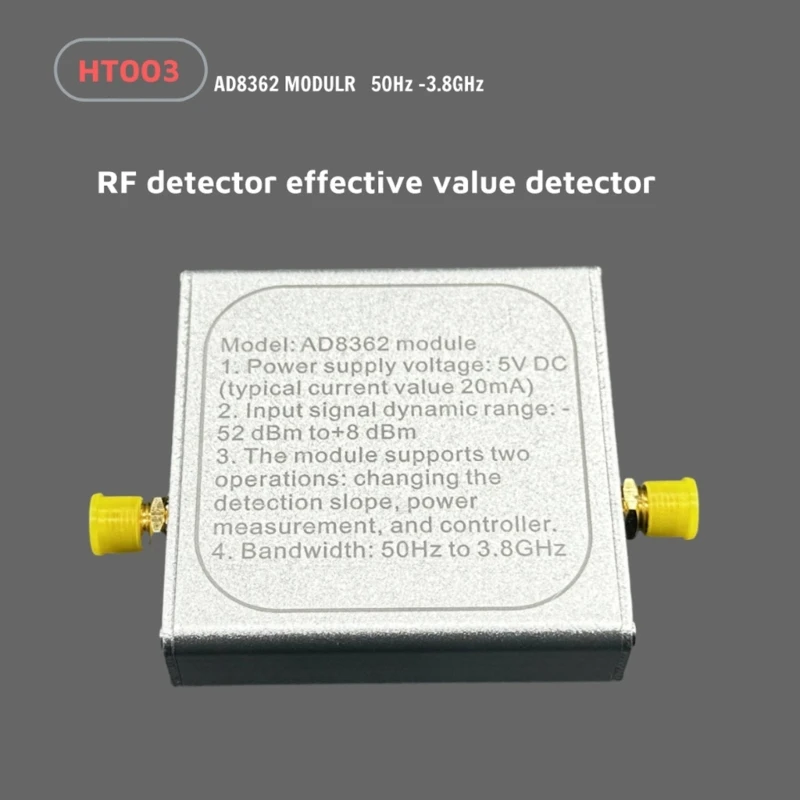 Medidor potencia RF Detectores logarítmicos Detección potencia Amplia 50 Hz a 3,8 GHz